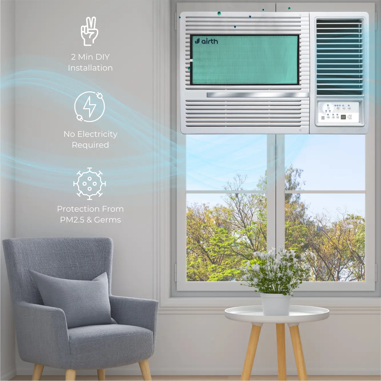 Window AC Air Purifier for Winter [AQI 300+]
